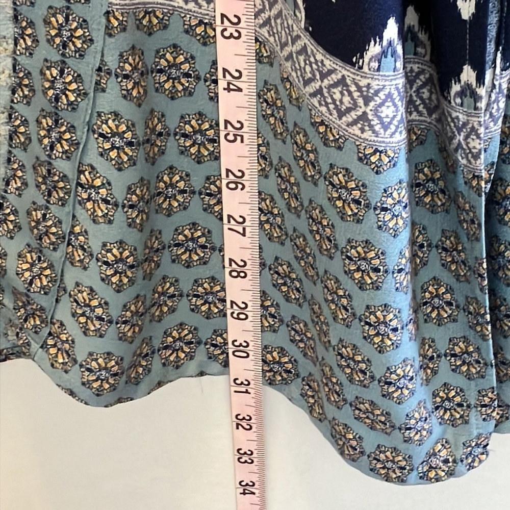 Knox Rose bohemian medallion kimono blue size S/XS - Picture 8 of 14